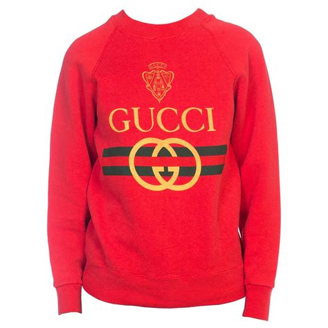 vintage red gucci sweatshirt|genuine Gucci sweatshirt.